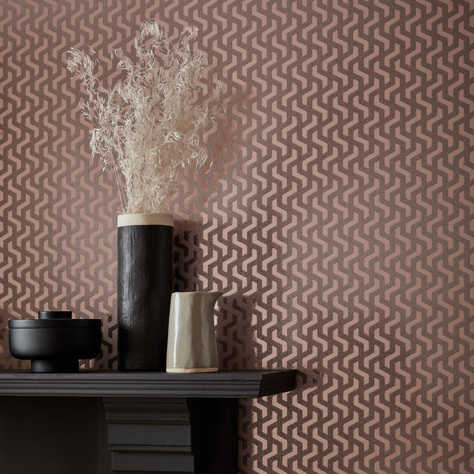 Обои 1838 Wallcoverings Willow Rattan Rose Gold 2008-147-04